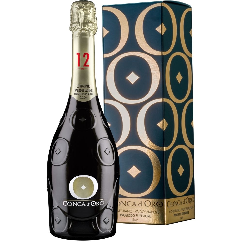 Игристое вино Conca d'Oro Prosecco Superiore Millesimato Conegliano Valdobbiadene Brut (gift box)