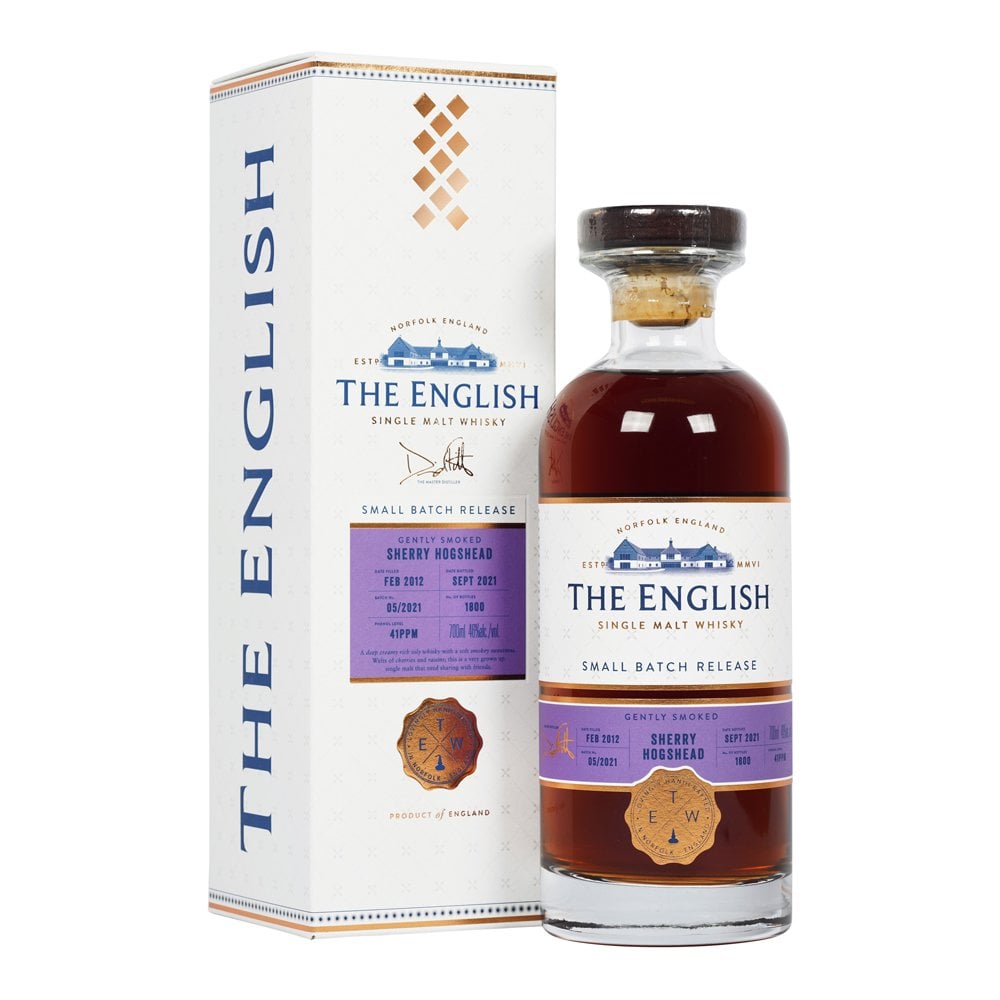 Односолодовый виски The English Sherry Hogshead Small Batch (gift box)