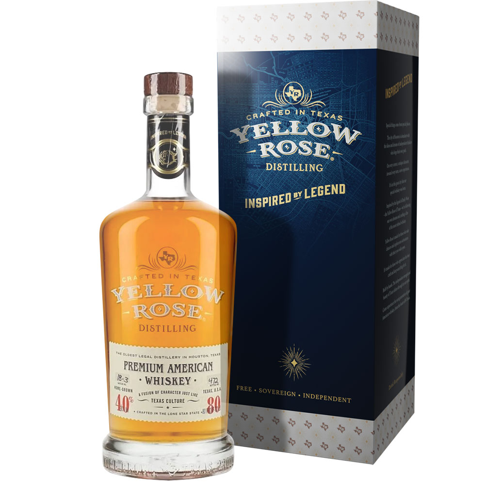 Виски купажированный Yellow Rose Premium American blend (gift box)