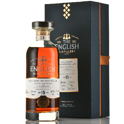 Однобочковой виски English Single Malt Founders Private Cellar Single Cask Release 15 Year Old (gift box)